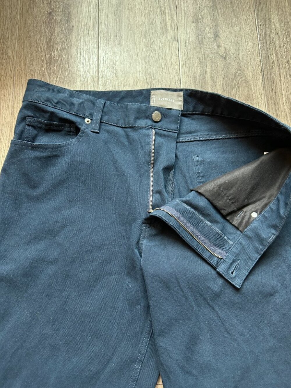 Everlane Men's The Stretch Twill 5-Pocket Pant in Navy Size 36x34 - Picture 9 of 12